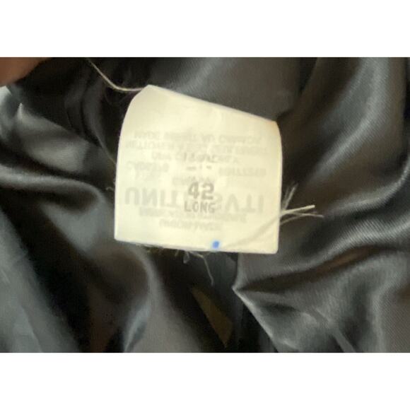 Joseph Feiss International Men's Suit Jacket Size 42 L Black Wool W/Pockets - Picture 6 of 7